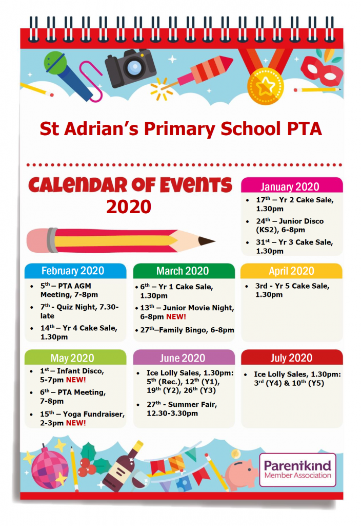 PTA2020 dates Jan-July